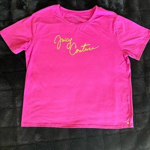 Juicy Couture, pink, short sleeve T shirt